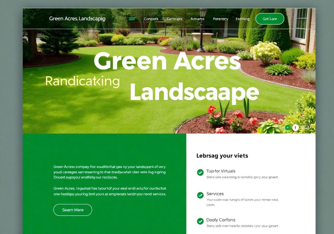Green Acres template preview